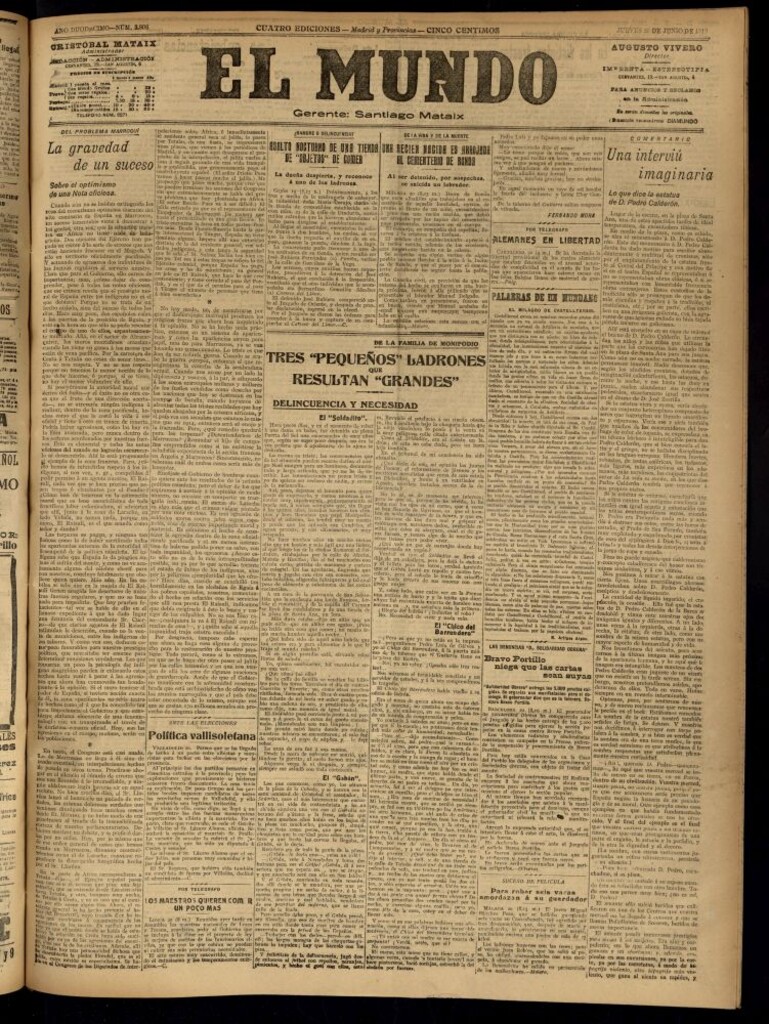 Miniatura de El Mundo del 20 de junio de 1918