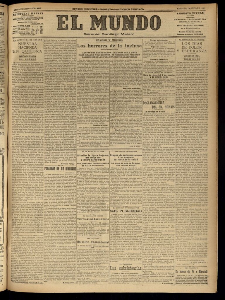 Miniatura de El Mundo del 25 de junio de 1918