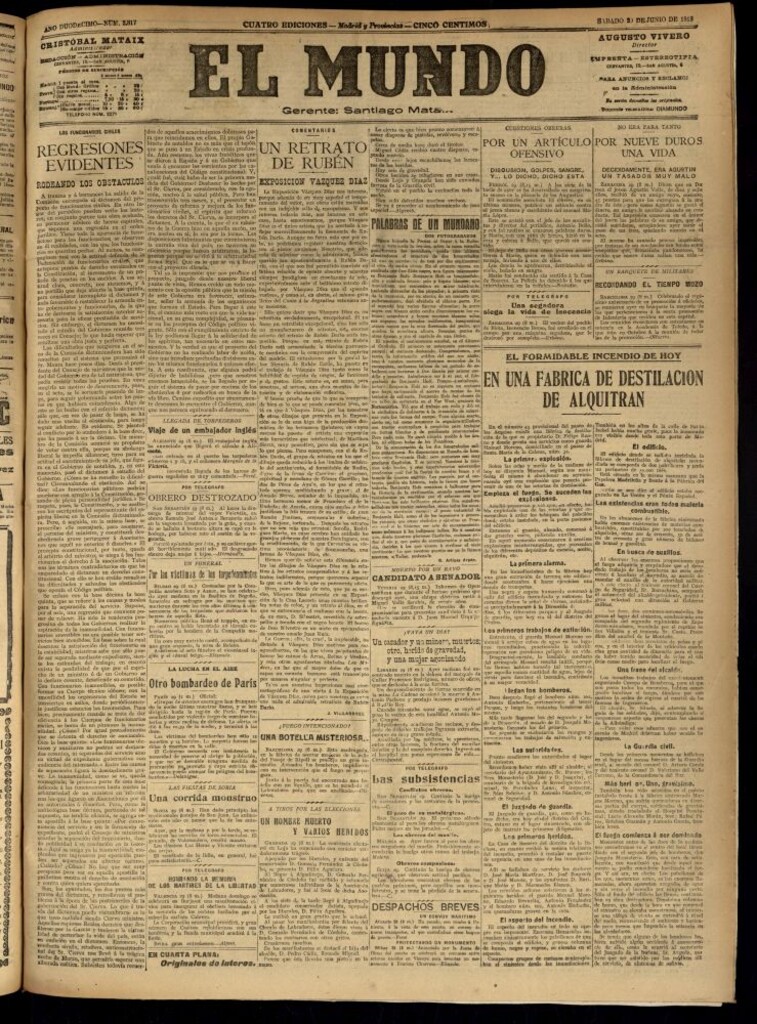 Miniatura de El Mundo del 29 de junio de 1918