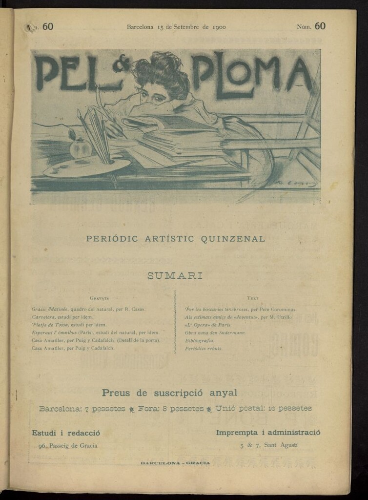 Miniatura de Pel & Ploma del 15 de septiembre de 1900, nº 60