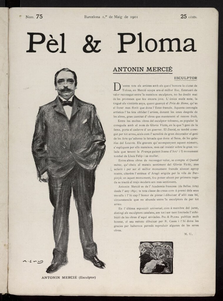 Miniatura de Pel & Ploma del 1 de mayo de 1901, nº 75