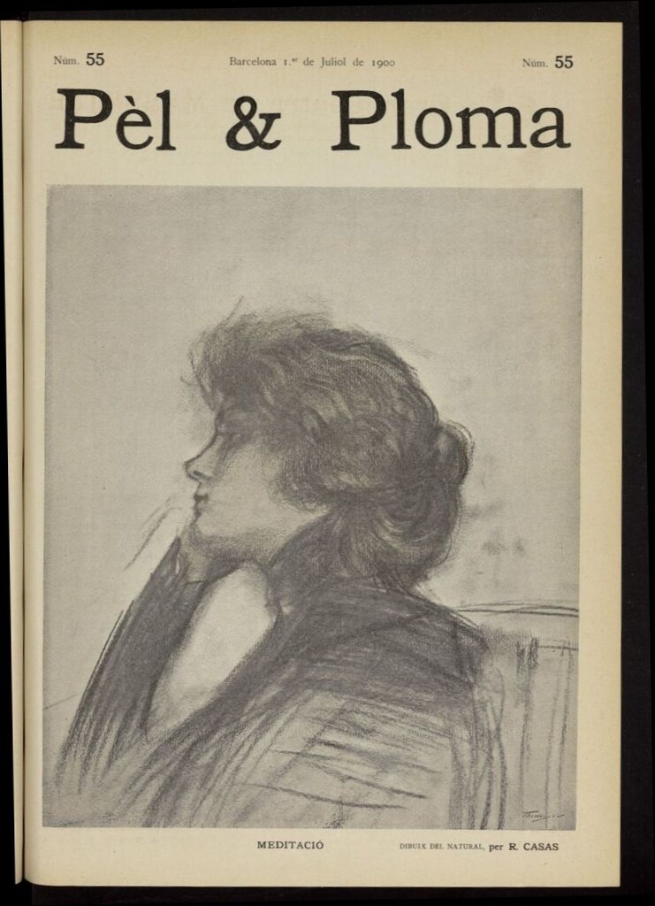 Miniatura de Pel & Ploma del 1 de julio de 1900, nº 55