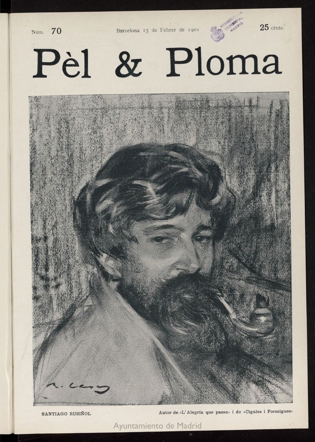 Miniatura de Pel & Ploma del 15 de febrero de 1901, nº 70