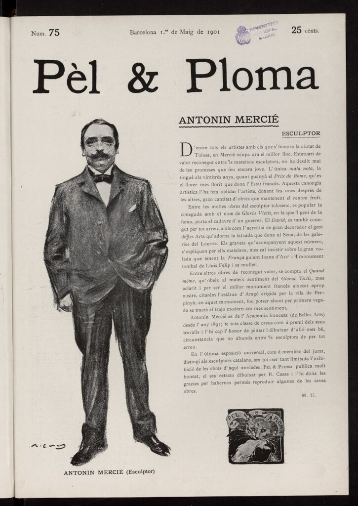 Miniatura de Pel & Ploma del 1 de mayo de 1901, nº 75