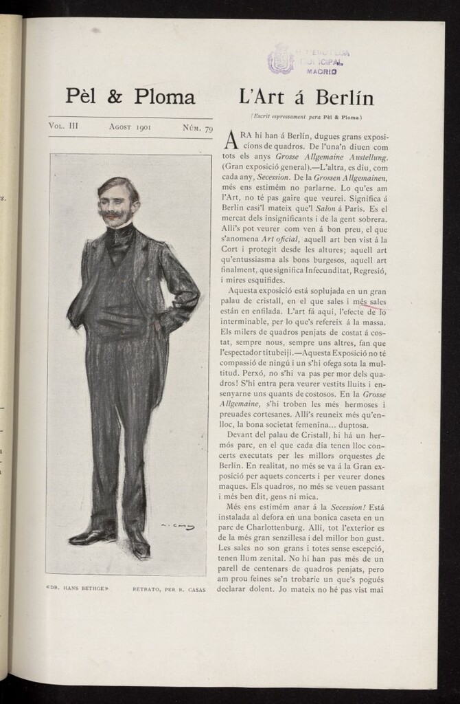 Miniatura de Pel & Ploma de agosto de 1901, nº 79