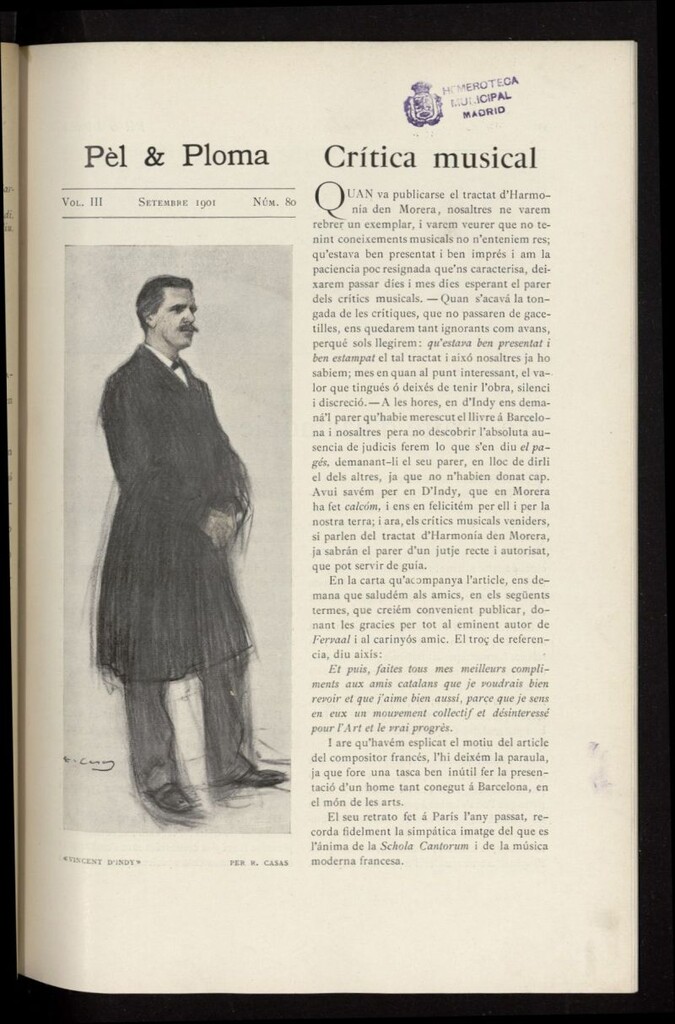 Miniatura de Pel & Ploma de septiembre de 1901, nº 80