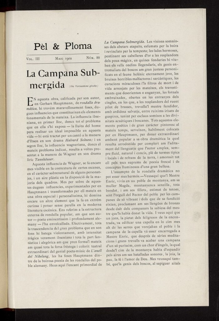 Miniatura de Pel & Ploma de mayo de 1902, nº 88