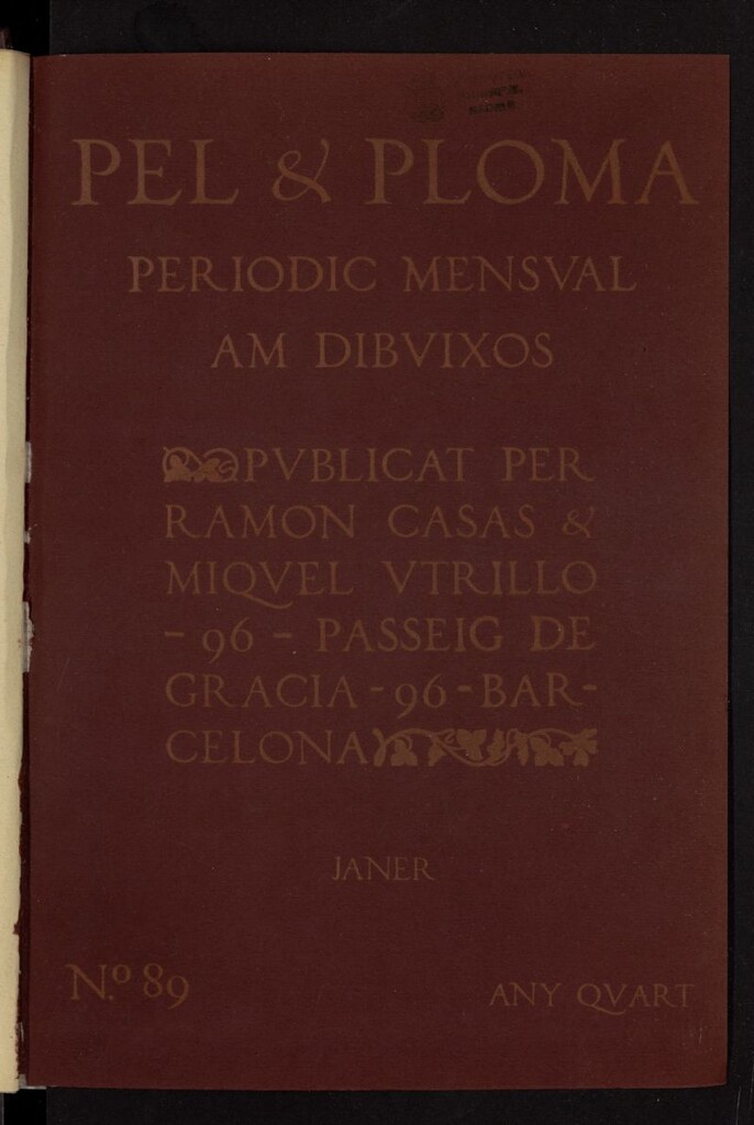 Miniatura de Pel & Ploma de enero de 1903, nº 89