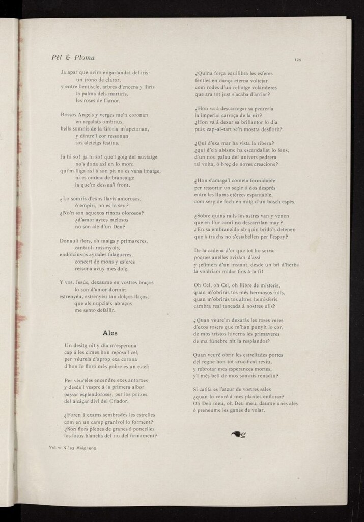 Miniatura de Pel & Ploma de mayo de 1903, nº 93