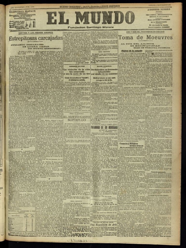 Miniatura de El Mundo del 6 de septiembre de 1918