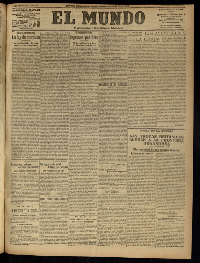 Miniatura de El Mundo del 20 de octubre de 1918