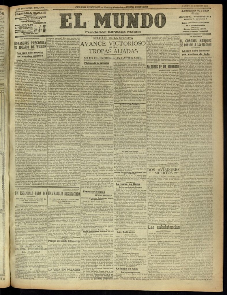 Miniatura de El Mundo del 26 de octubre de 1918