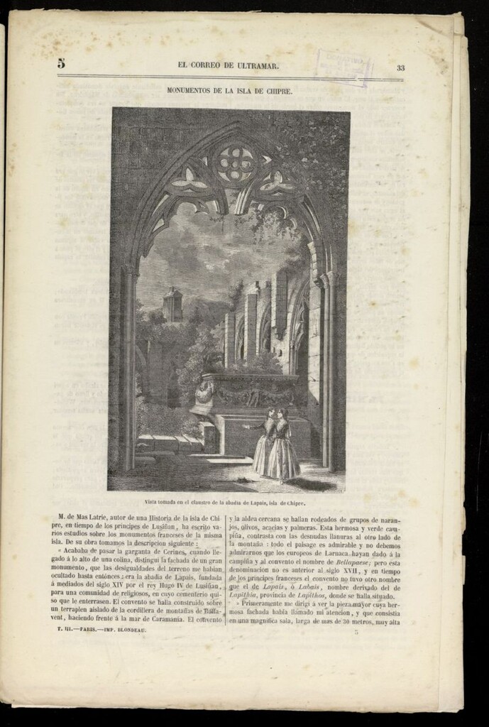 Miniatura de Museo Ilustrado: literatura, ciencias, artes, geografía, viajes, historia de [1852], nº 5