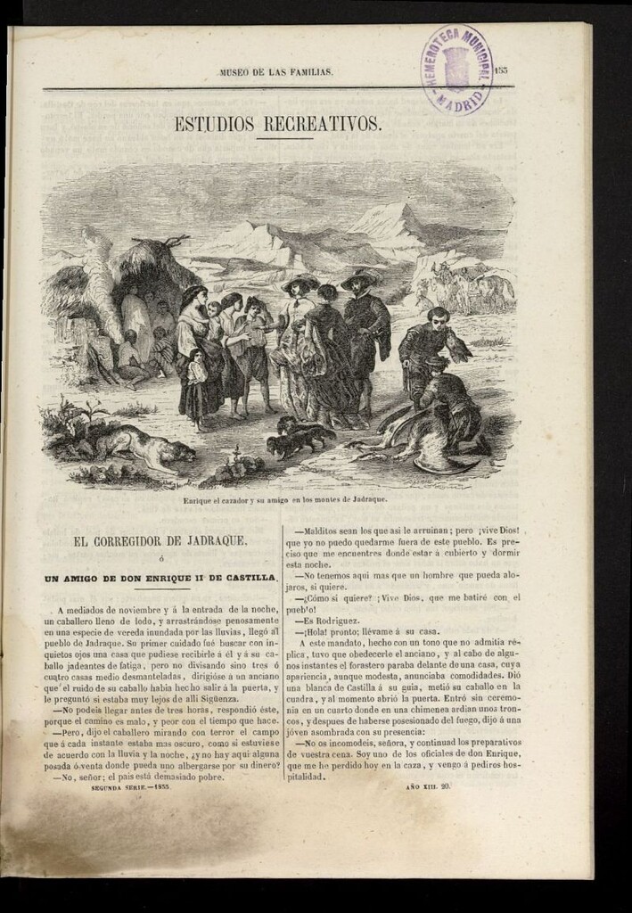 Miniatura de Museo de las familias: periódico mensual segunda serie de 1855, nº 20