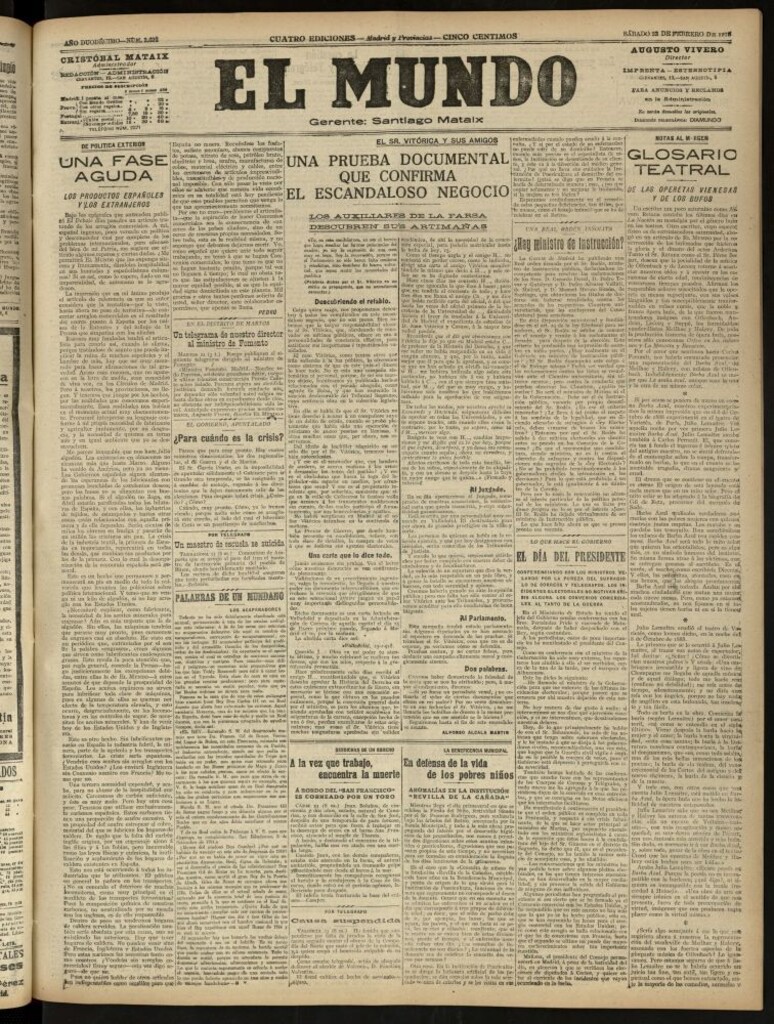 Miniatura de El Mundo del 23 de febrero de 1918 (edición de provincias)