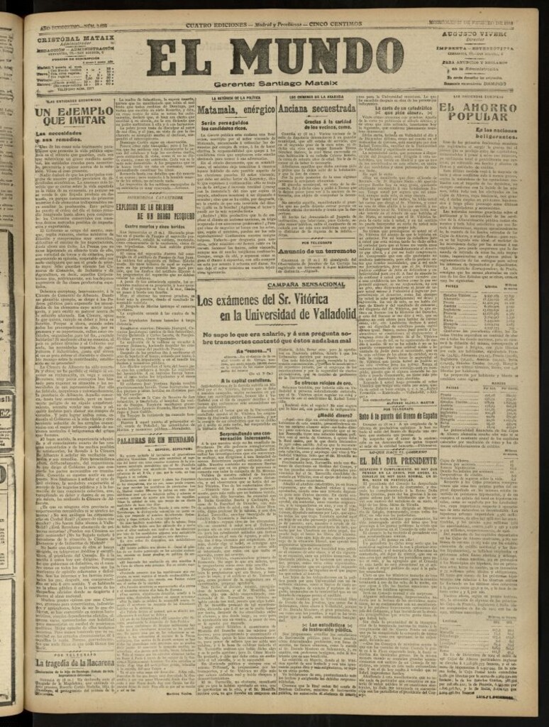 Miniatura de El Mundo del 27 de febrero de 1918 (edición de provincias)