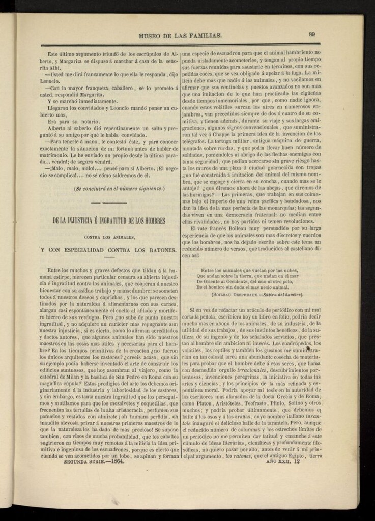 Miniatura de Museo de las familias: periódico mensual segunda serie de 1864, nº 12