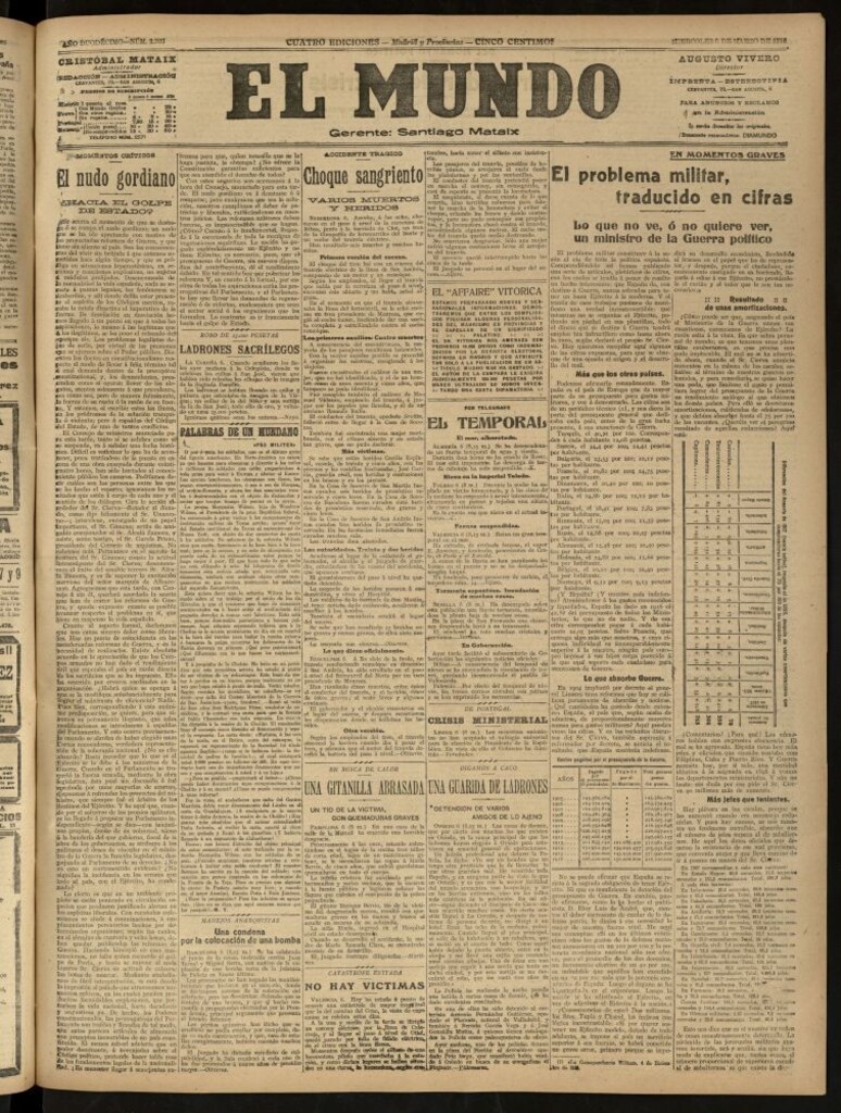 Miniatura de El Mundo del 6 de marzo de 1918 (edición de provincias)