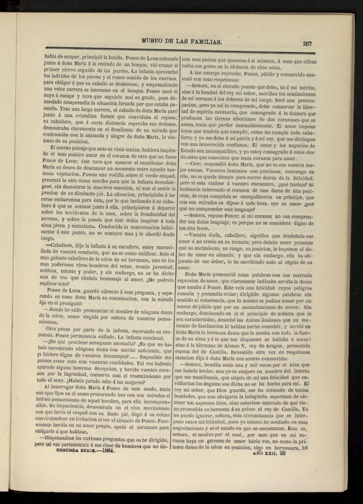 Miniatura de Museo de las familias: periódico mensual segunda serie de 1864, nº 33