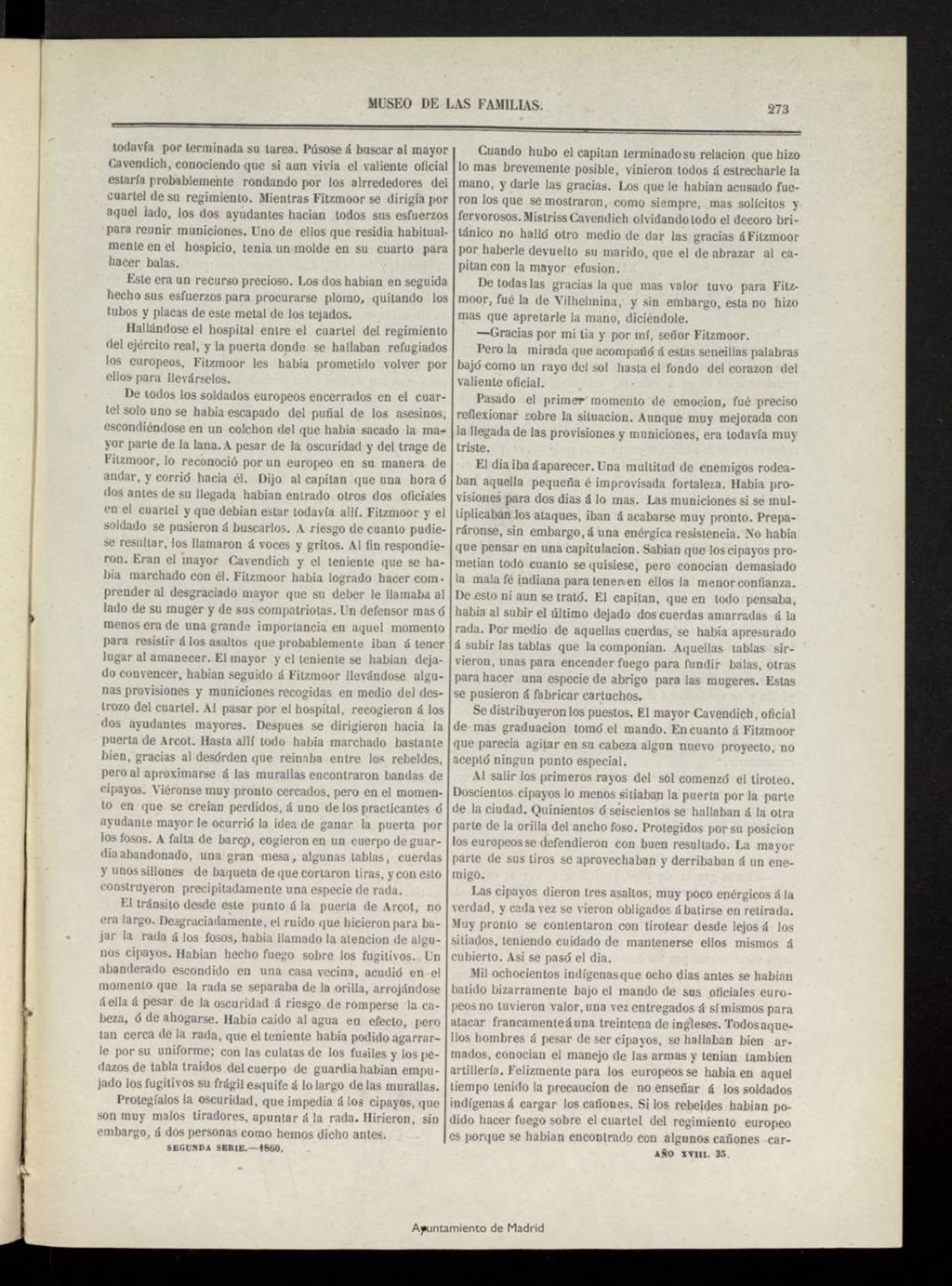 Miniatura de Museo de las familias: periódico mensual segunda serie de 1860, nº 35