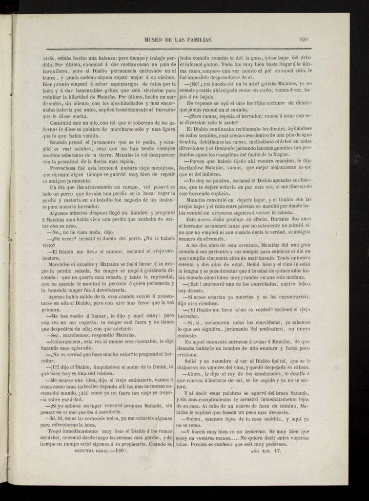 Miniatura de Museo de las familias: periódico mensual segunda serie de 1861, nº 17