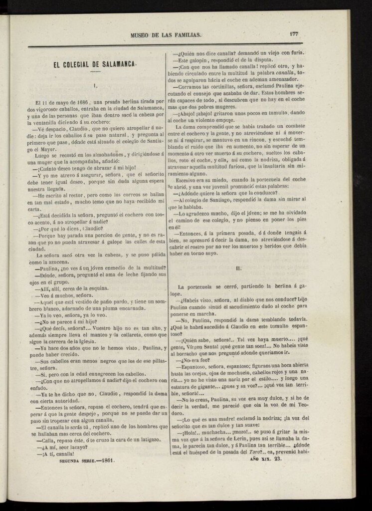 Miniatura de Museo de las familias: periódico mensual segunda serie de 1861, nº 23