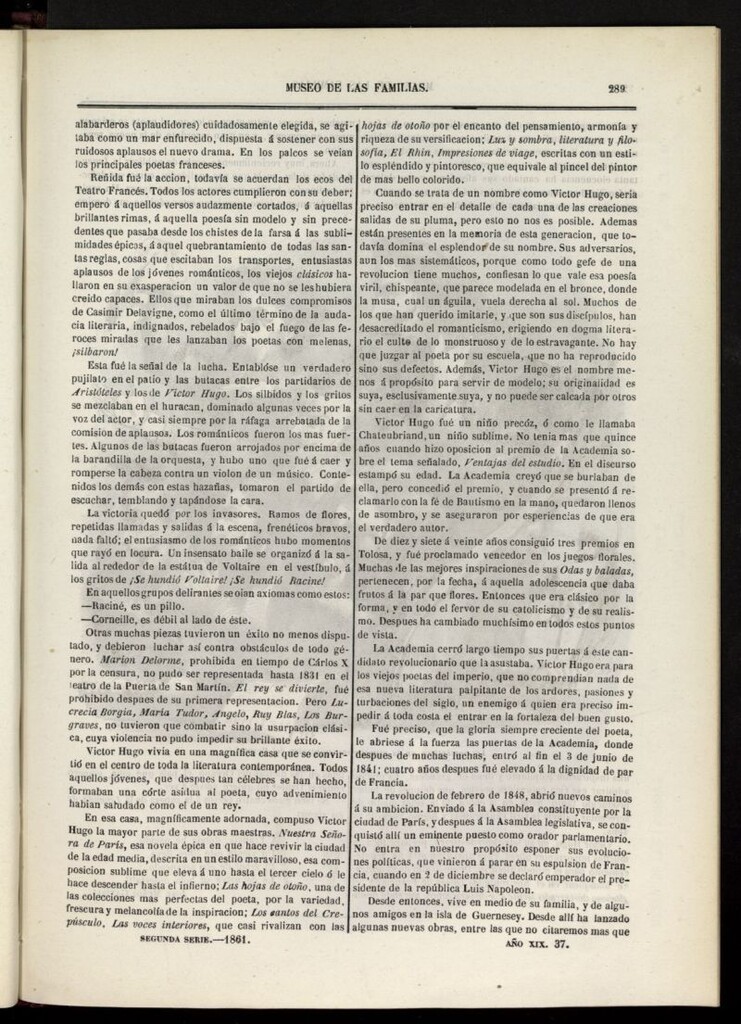 Miniatura de Museo de las familias: periódico mensual segunda serie de 1861, nº 37