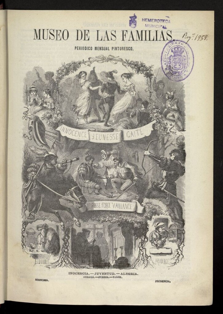Miniatura de Museo de las familias: periódico mensual segunda serie de 1862, nº 1