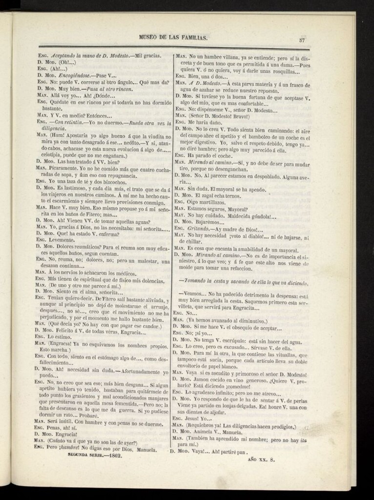 Miniatura de Museo de las familias: periódico mensual segunda serie de 1862, nº 8