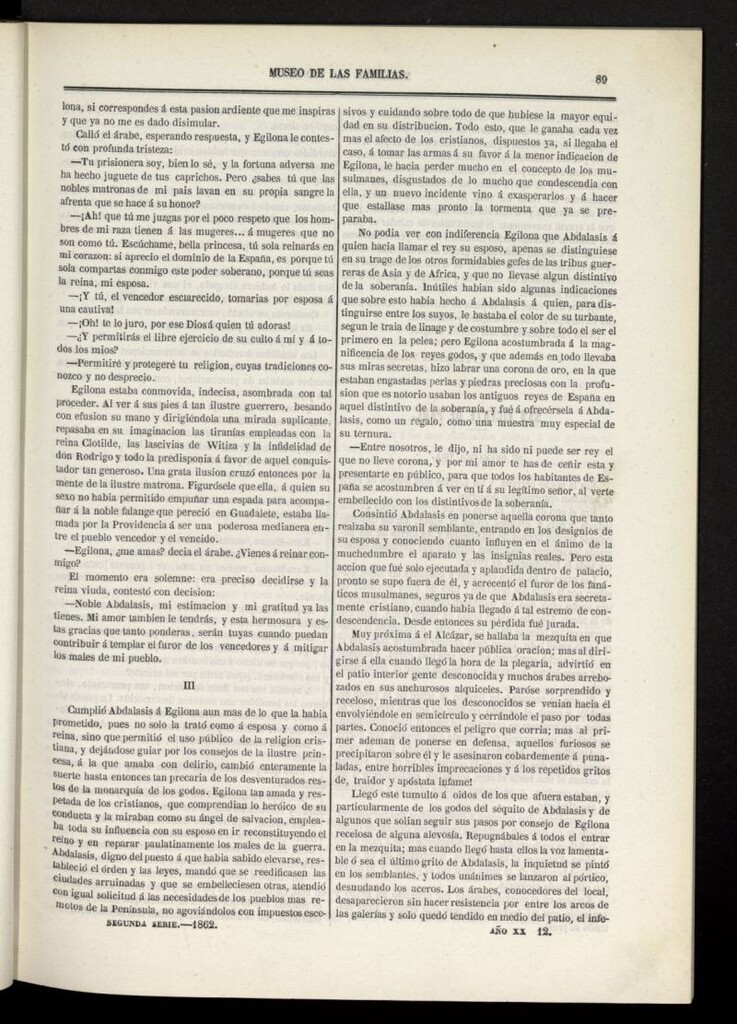 Miniatura de Museo de las familias: periódico mensual segunda serie de 1862, nº 12