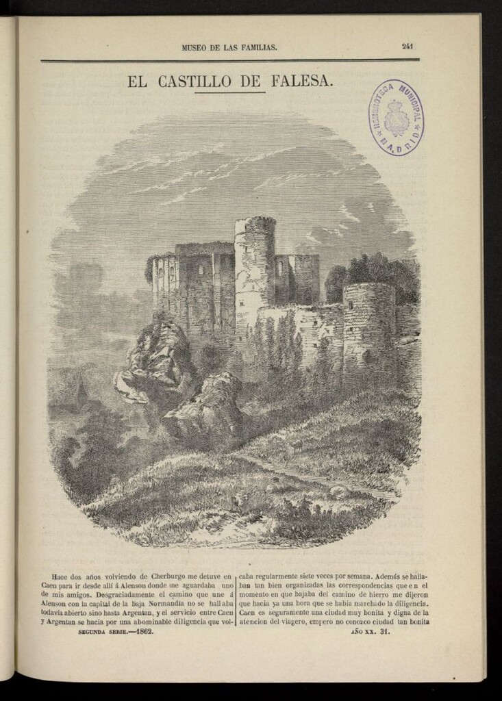 Miniatura de Museo de las familias: periódico mensual segunda serie de 1862, nº 31
