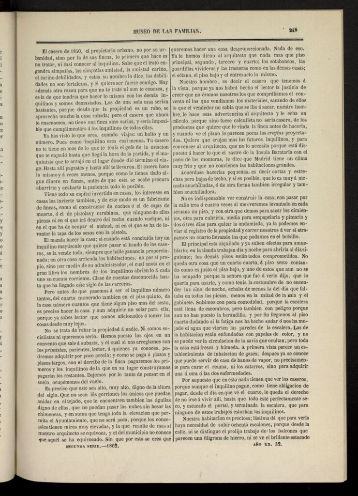 Miniatura de Museo de las familias: periódico mensual segunda serie de 1862, nº 32