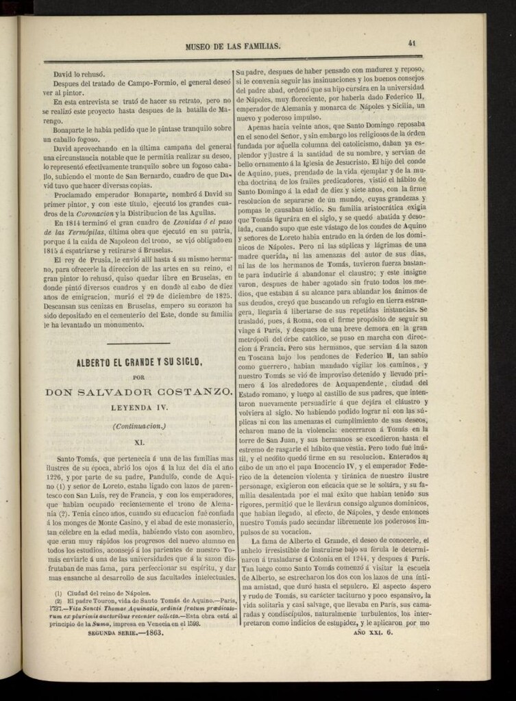 Miniatura de Museo de las familias: periódico mensual segunda serie de 1863, nº 6