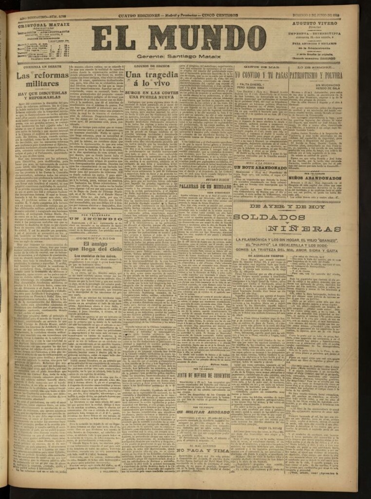 Miniatura de El Mundo del 2 de junio de 1918 (edición de provincias)