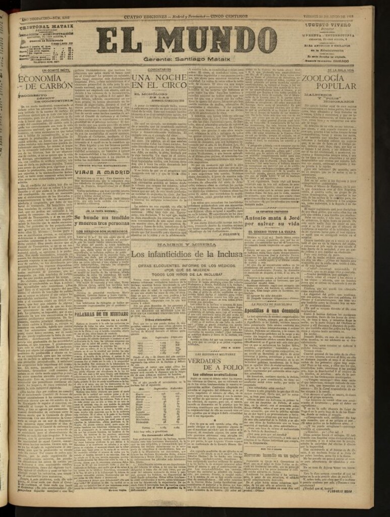 Miniatura de El Mundo del 14 de junio de 1918 (edición de provincias)