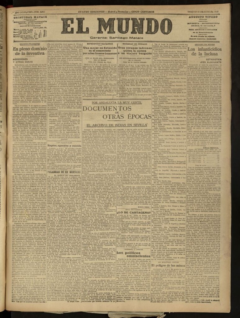 Miniatura de El Mundo del 23 de junio de 1918 (edición de provincias)