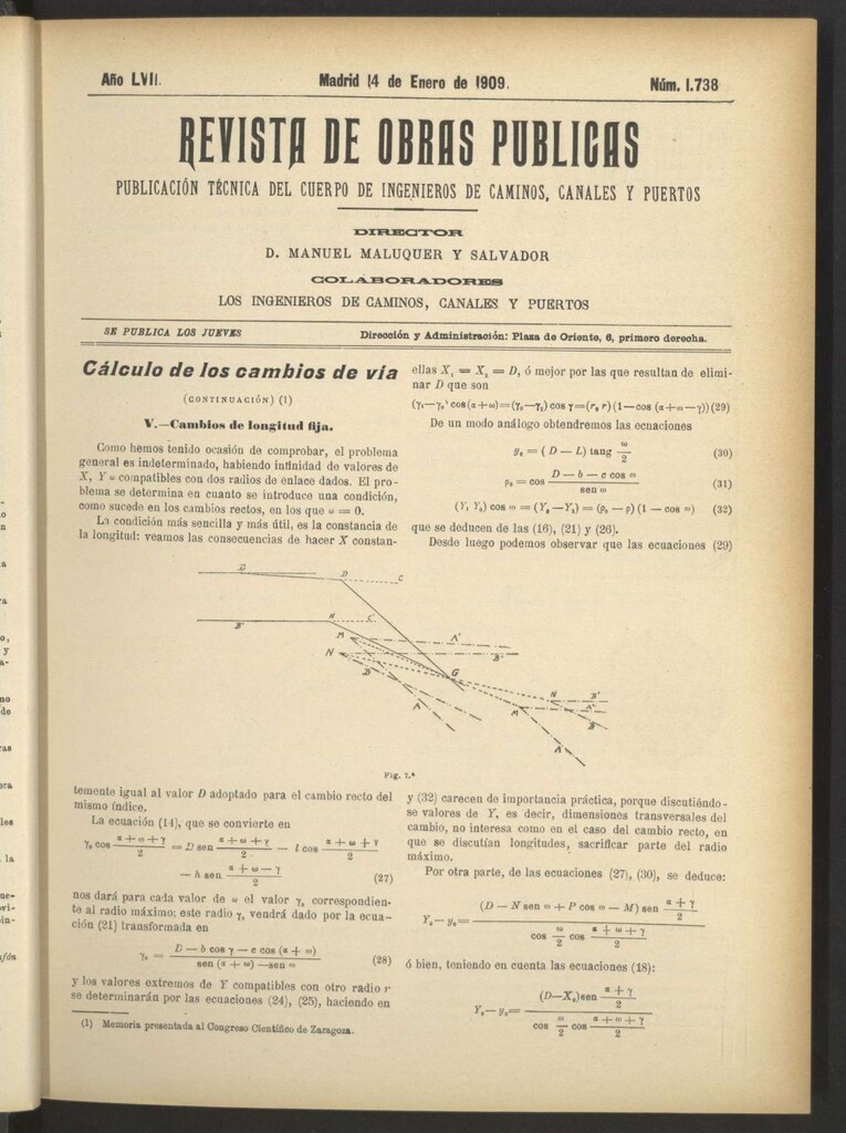 Miniatura de Revista de obras públicas del 14 de enero de 1909