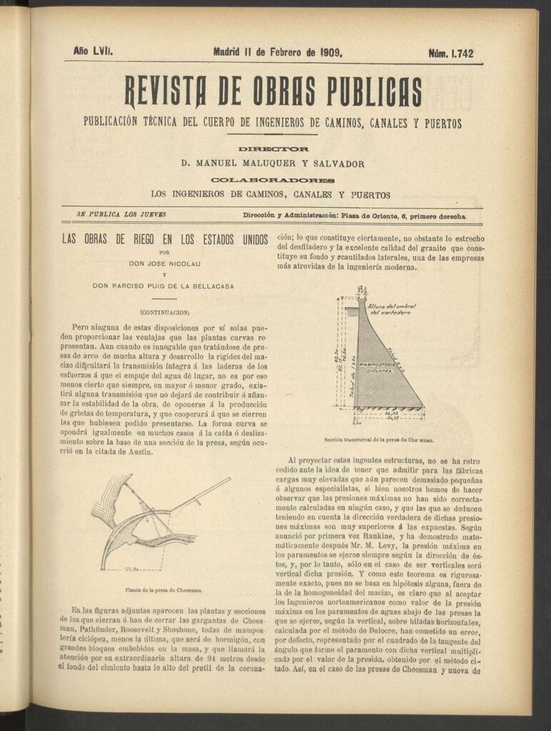 Miniatura de Revista de obras públicas del 11 de febrero de 1909