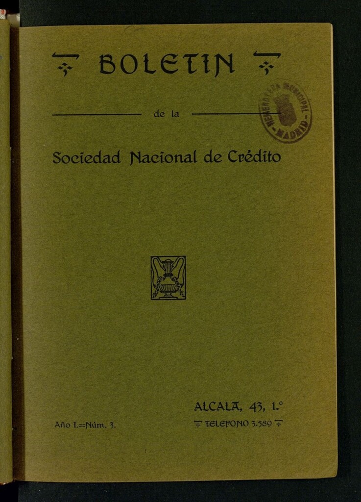 Miniatura de Boletín de la Sociedad Nacional de Crédito del 15 de diciembre de 1913