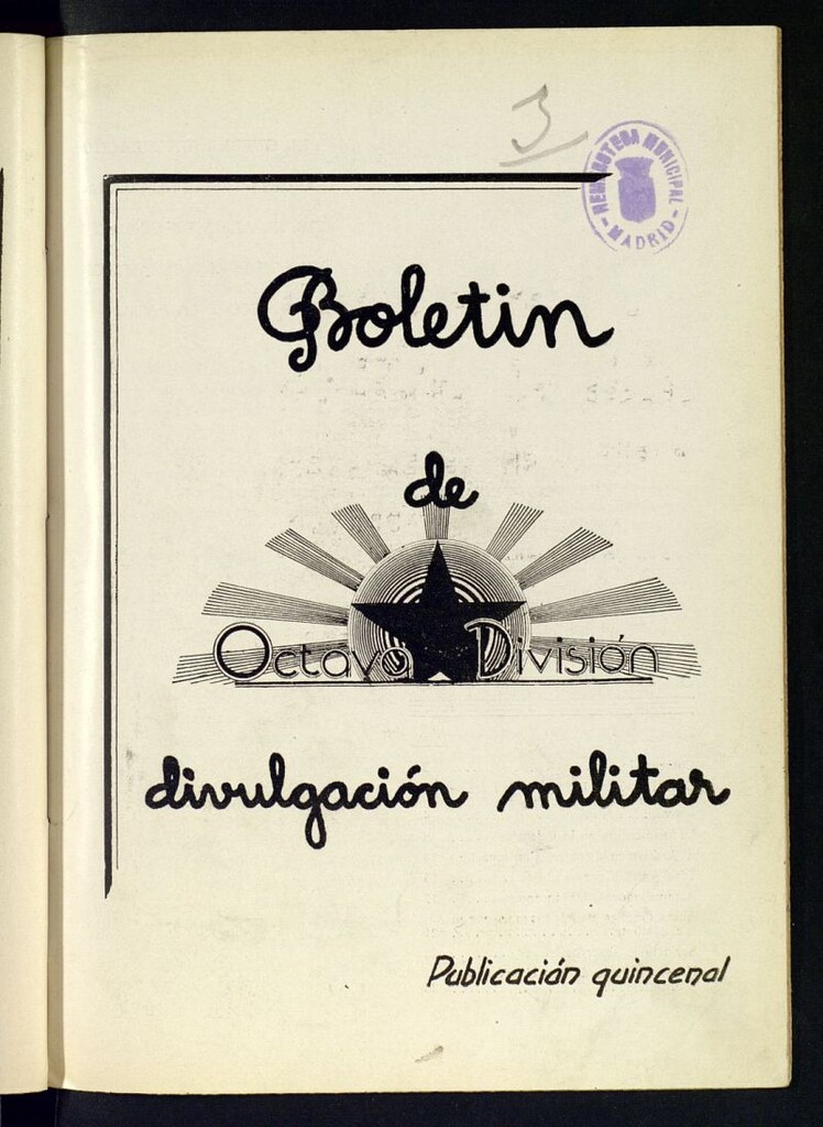 Miniatura de Boletín de Divulgación Militar del 25 de diciembre de 1937