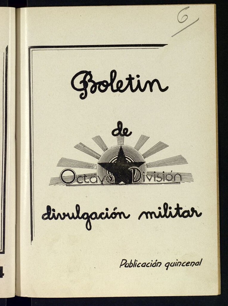Miniatura de Boletín de Divulgación Militar del 21 de febreo de 1938