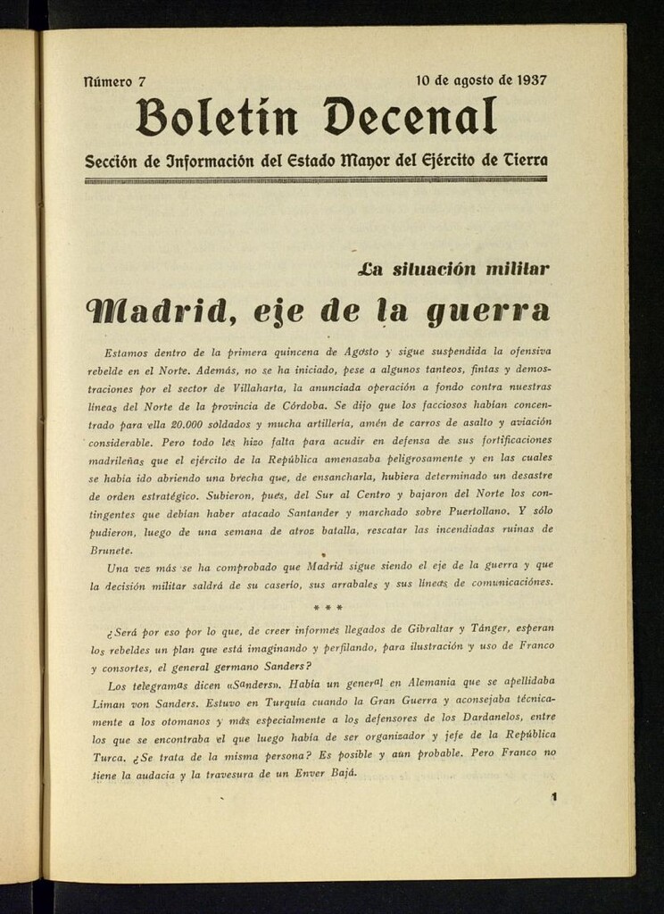 Miniatura de Boletin Decenal del 10 de agosto de 1937