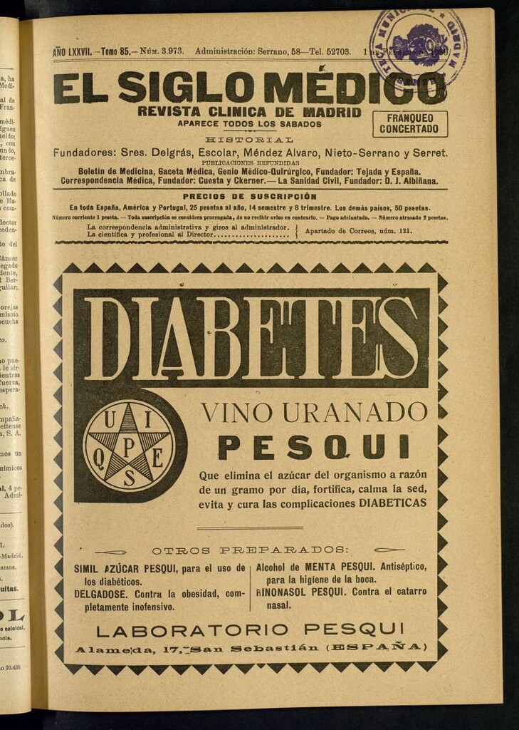 Miniatura de El Siglo Médico  : boletín de medicina y gaceta médica del 1 de febrero de 1930