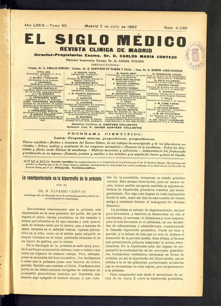 Miniatura de El Siglo médico : boletín de medicina y gaceta médica del 2 de julio de 1932