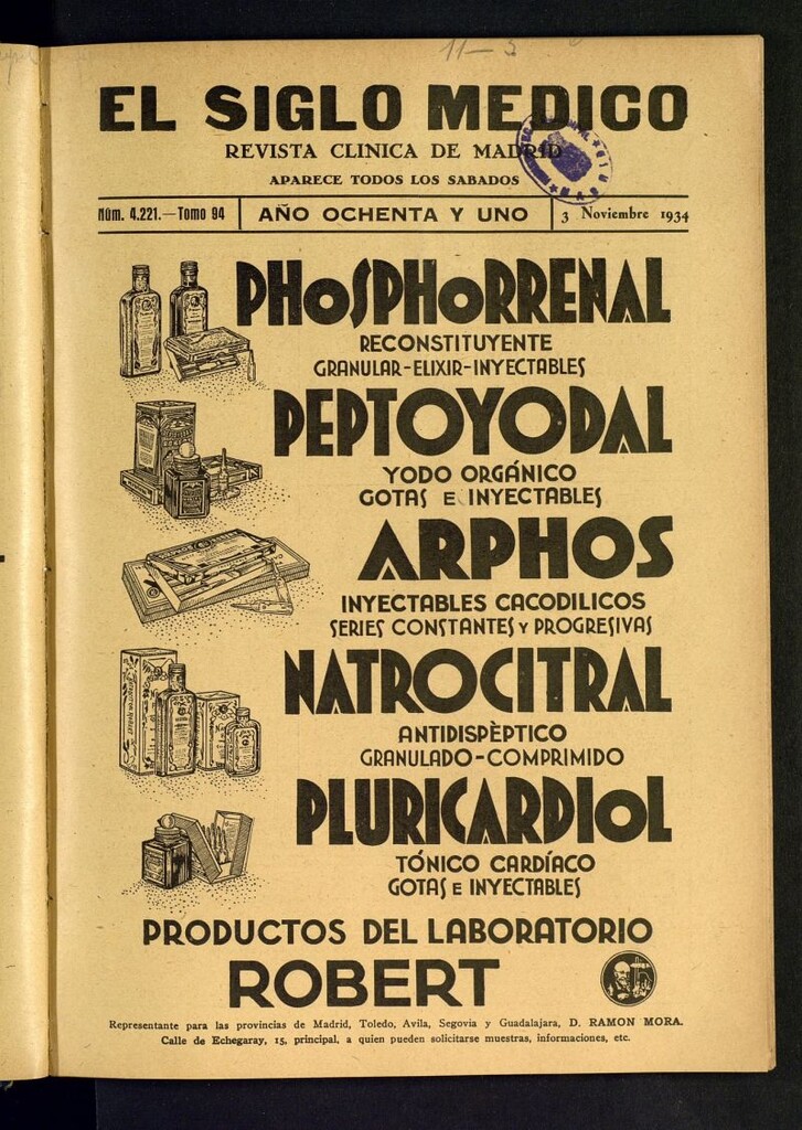 Miniatura de El Siglo médico  : boletín de medicina y gaceta médica del 3 de noviembre de 1934