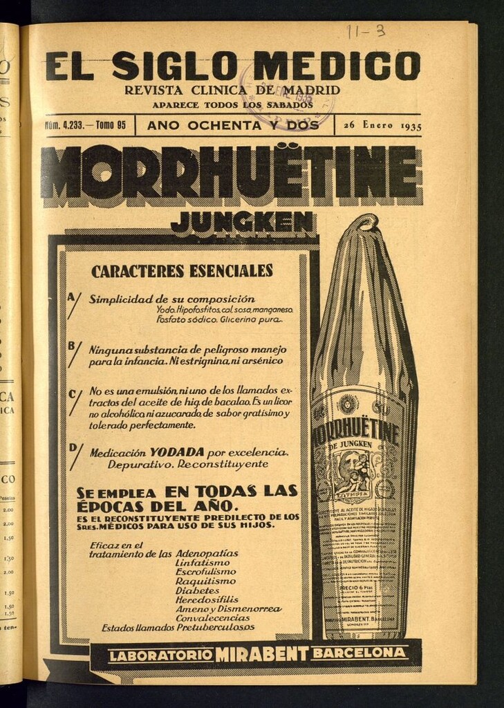 Miniatura de El Siglo médico : boletín de medicina y gaceta médica del 26 de enero de 1935