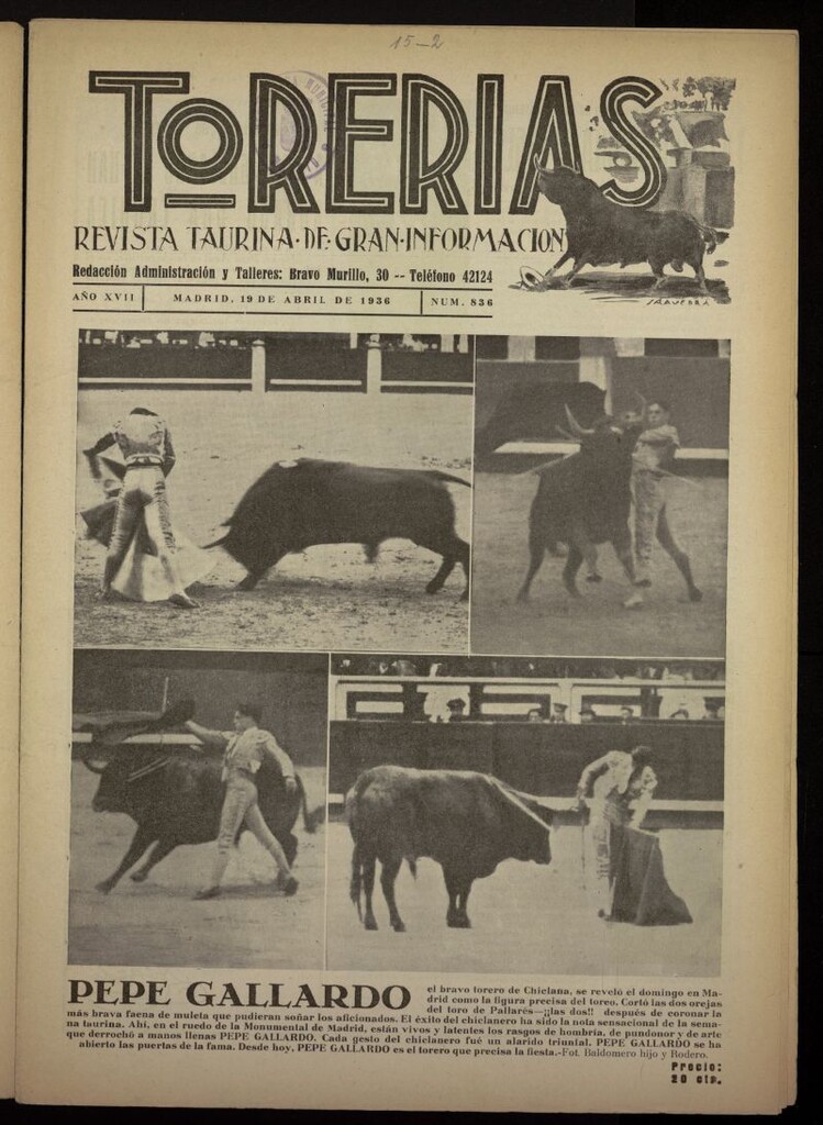 Miniatura de La Prensa: único diario español e hispano americano en Nueva York del 15 de julio de 1936, nº 6077