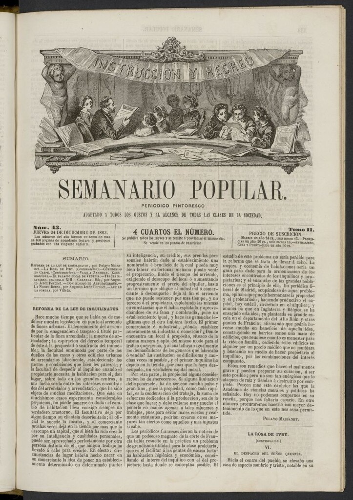 Miniatura de Semanario popular: periódico pintoresco del 24 de diciembre de 1863, nº 43