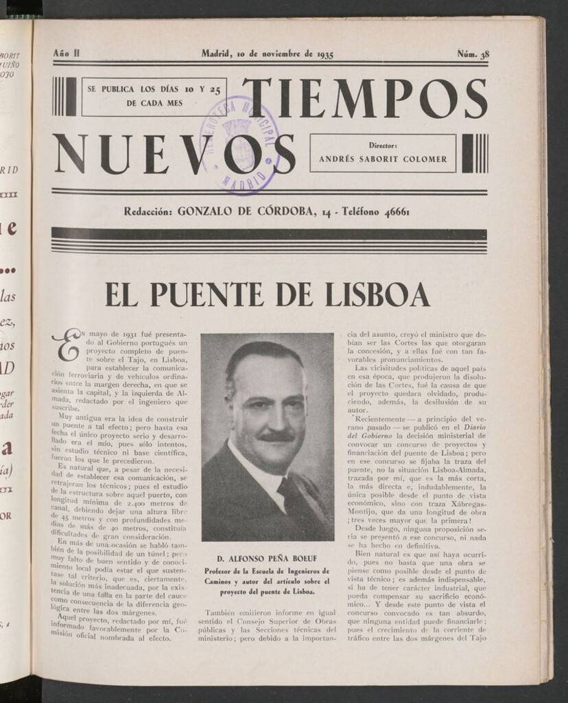 Miniatura de Tiempos Nuevos (Madrid. 1934) del 10 de noviembre de 1935
