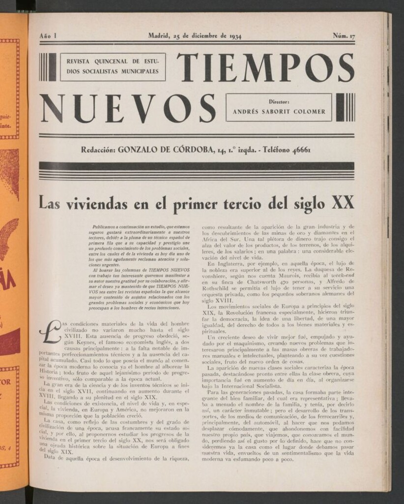 Miniatura de Tiempos Nuevos (Madrid, 1934) del 25 de diciembre de 1934